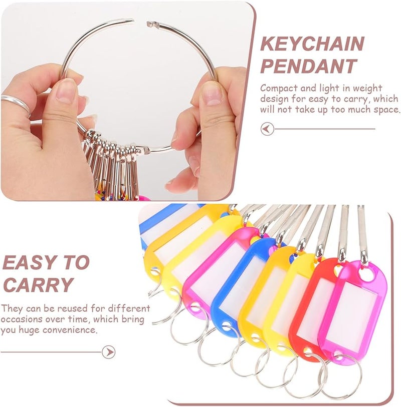 Stainless Steel Color Coded Key Tags With Rings For Home Office Hotel Organization - Image 4
